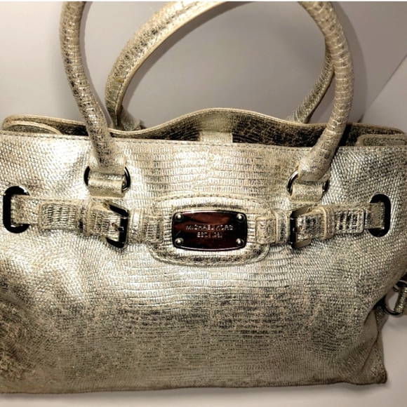 Michael Kors Embossed Metallic Hamilton - Picture 6 of 12